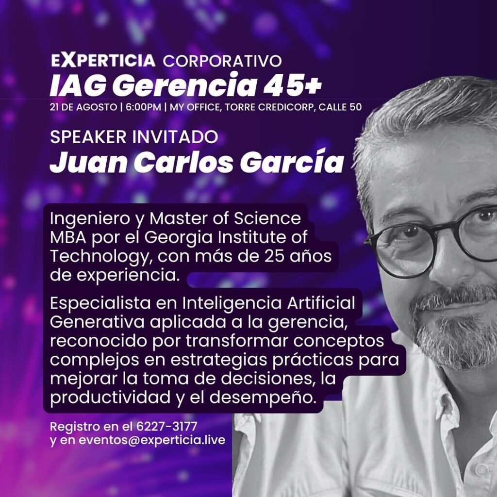 Conferencia - Experticia IAG Gerencia 45+
